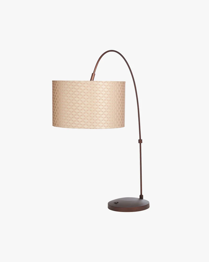 Đèn treo chụp đèn màu trắng đế gỗ